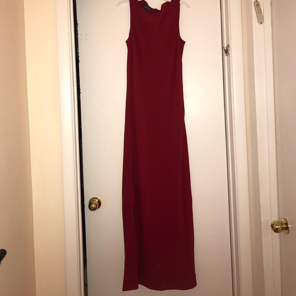 Long red Ralph Lauren dress